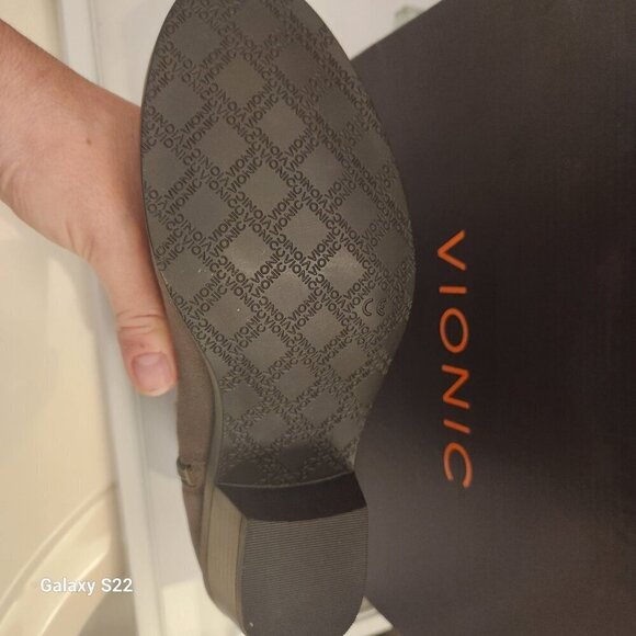 Vionic Joy Zadie Gray Suede Zip-Up Heeled Ankle Booties Boots Women's. Various - Picture 6 of 12